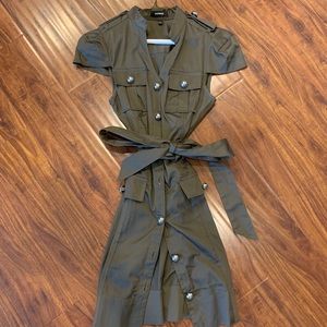 Army Geeen Military Dress from Express!
